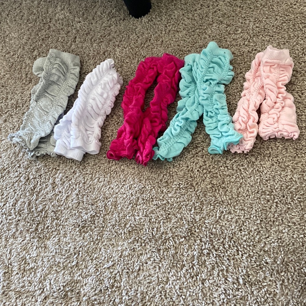 Lot baby girl leg warmers